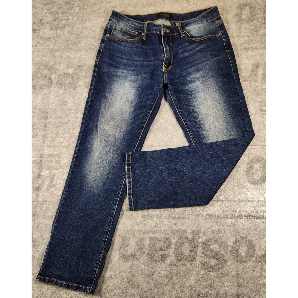 Guess jeans Men's 32x28 Blue Lincoln slim‎ straight stretch